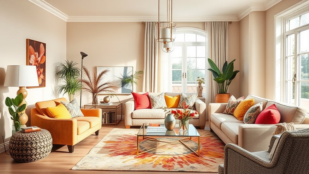 blend with complementary tones