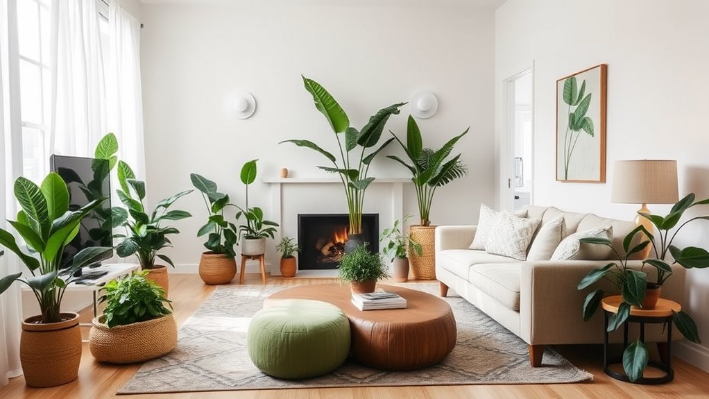 calming indoor greenery selection