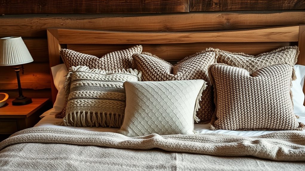 cozy decorative cushion accents