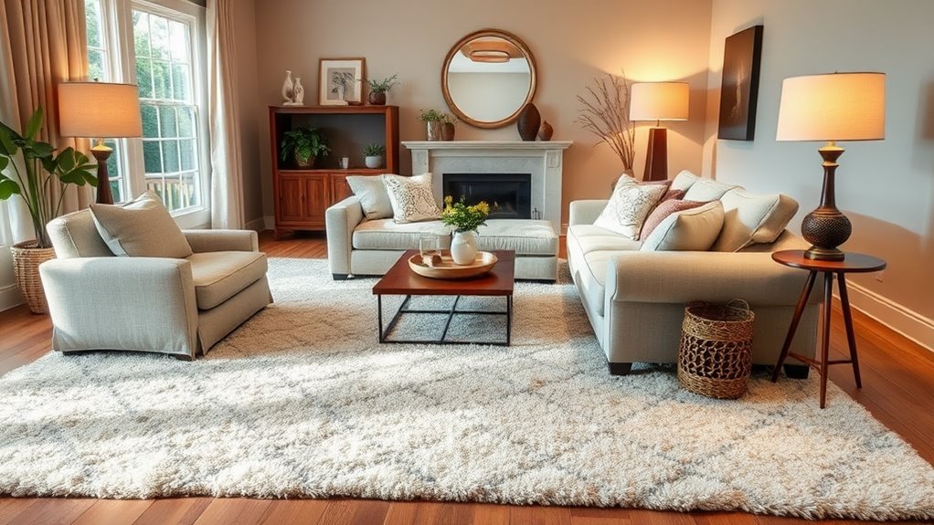 cozy warm plush carpets