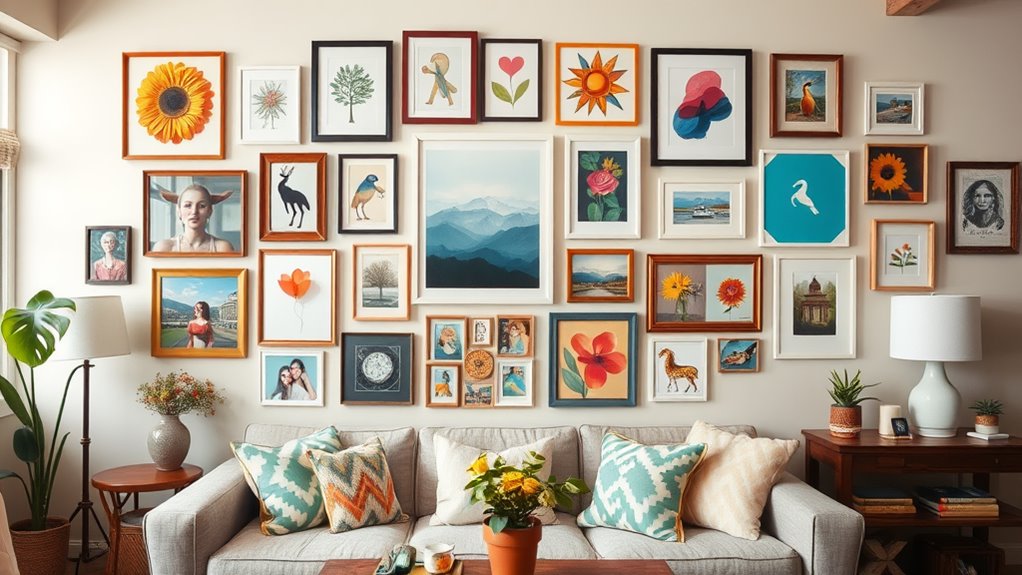 decorate with curated art