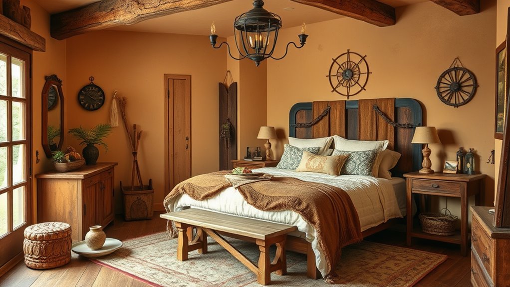 earthy tones and textures