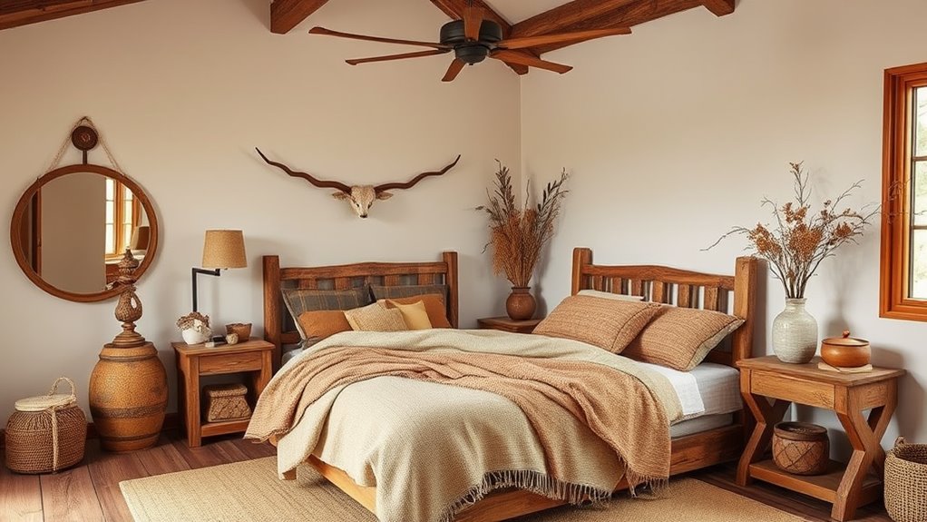 earthy tones and textures