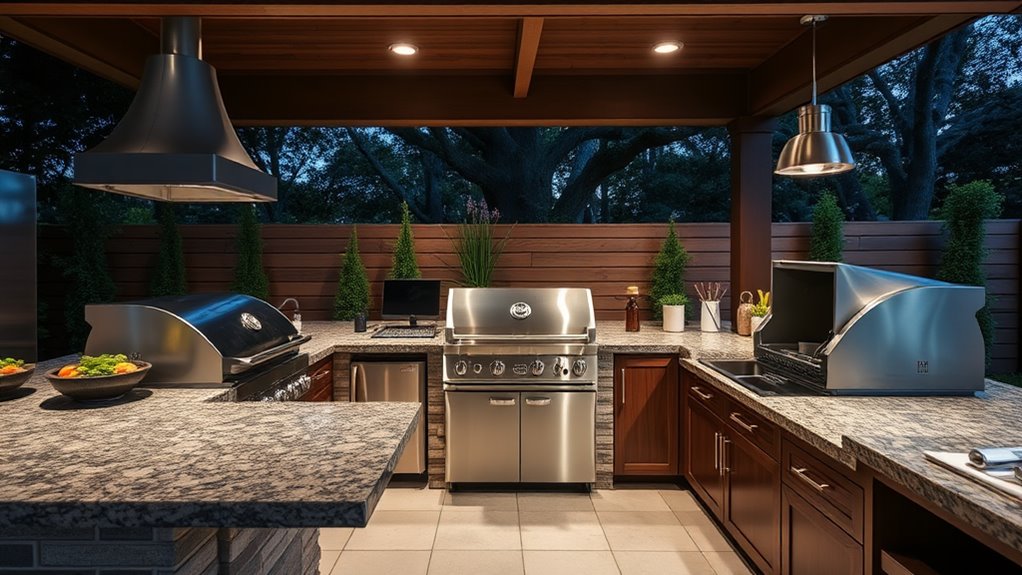 flexible grilling area designs