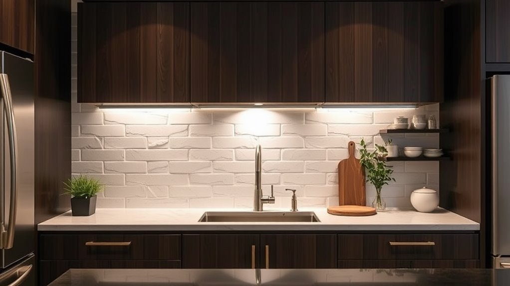 mirrors above kitchen sink