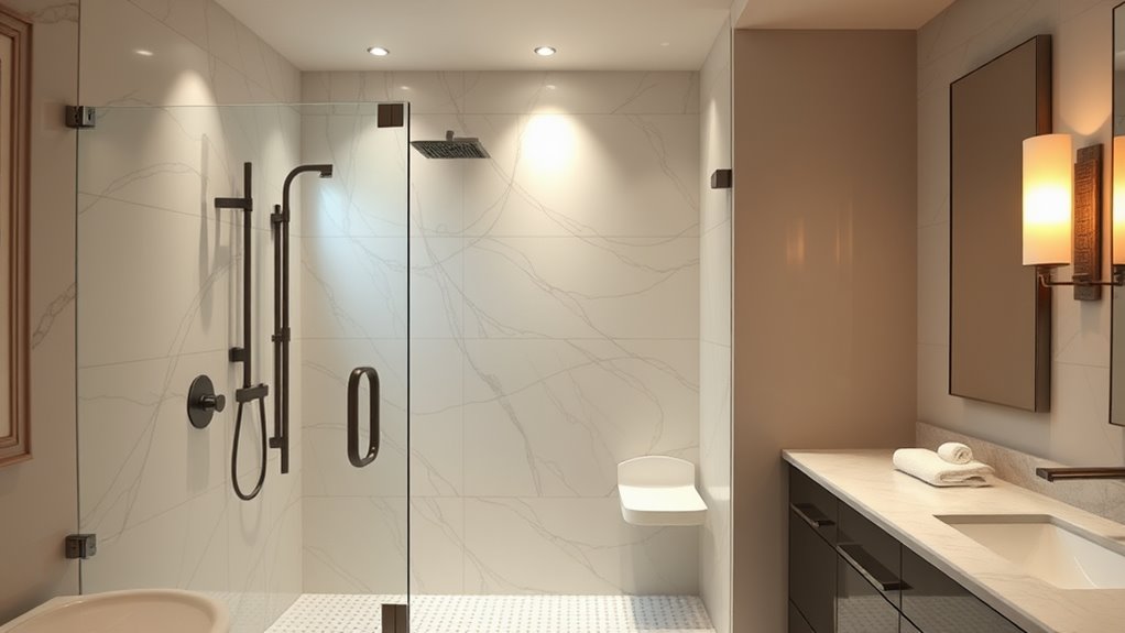 modern accessible shower design