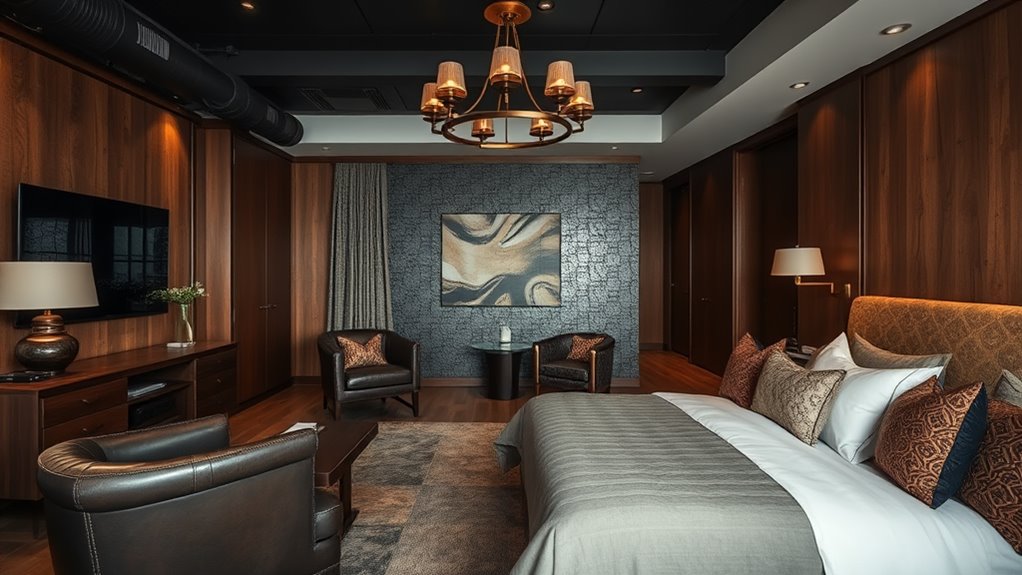 opulent fabrics and finishes