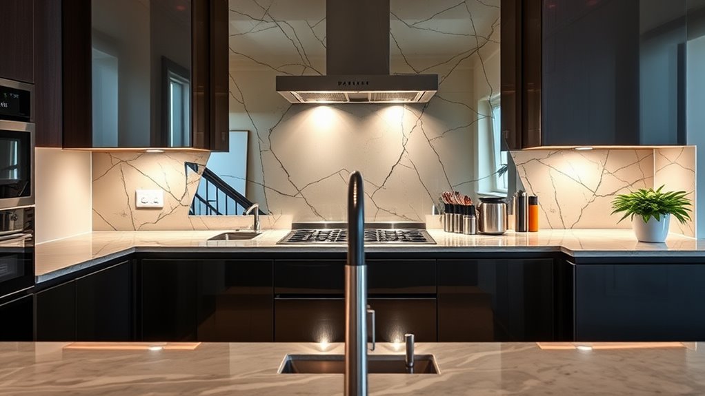 reflective kitchen design element