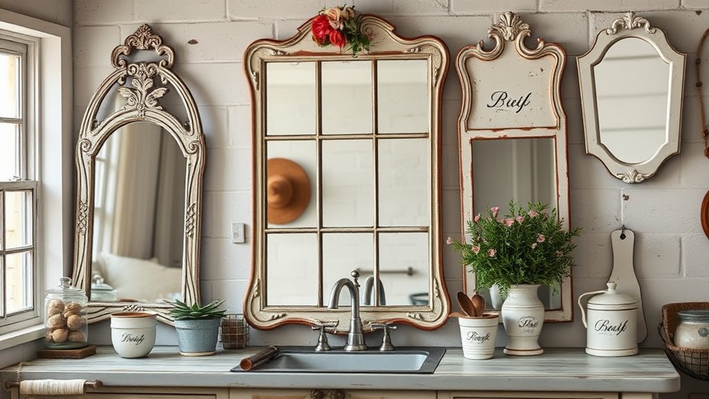 rustic vintage mirror designs