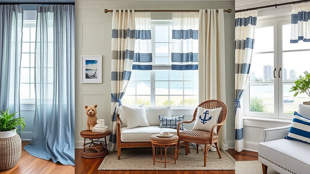 sailing inspired window treatments