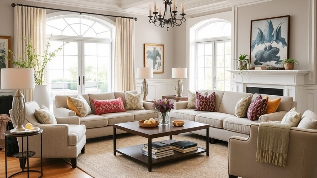 selecting appropriate furniture pieces